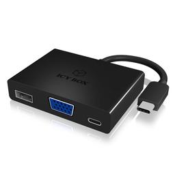 ICY BOX IB-DK4032-CPD USB TYPE C VGA + USB 3.0