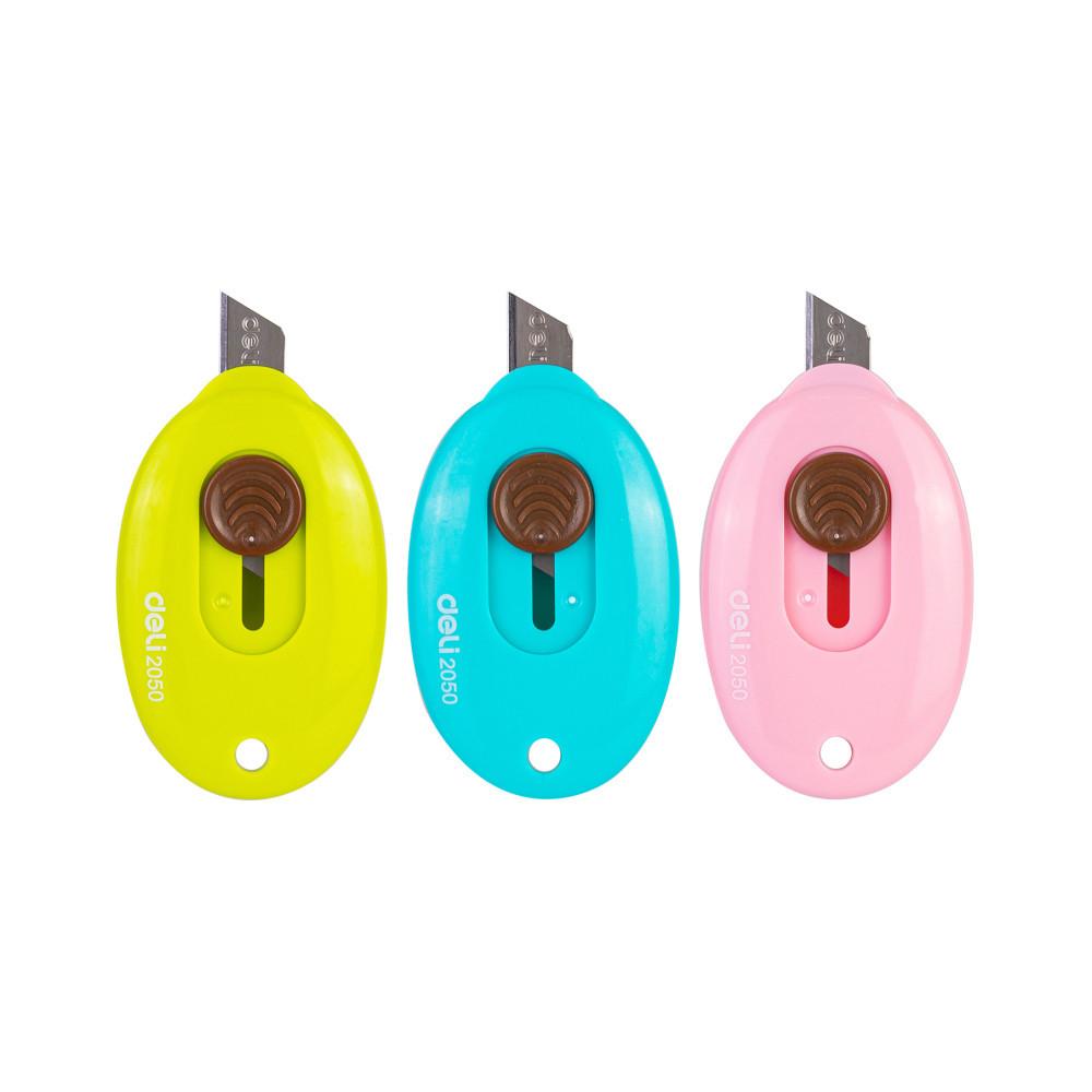 CUTTER PM DELI AUTO-LOCK DELI E2050 COULEUR ASSORTIS