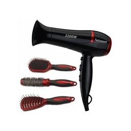 Techwood Sèche cheveux TCO-6075 2200W + 3 Brosses