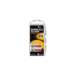 Bouton DURACELL Hearing Aid pour appareeils auditifs ZA 312