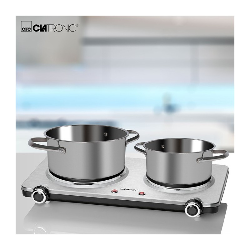 chauffante double CLATRONIC DKP3668 2500W Inox &