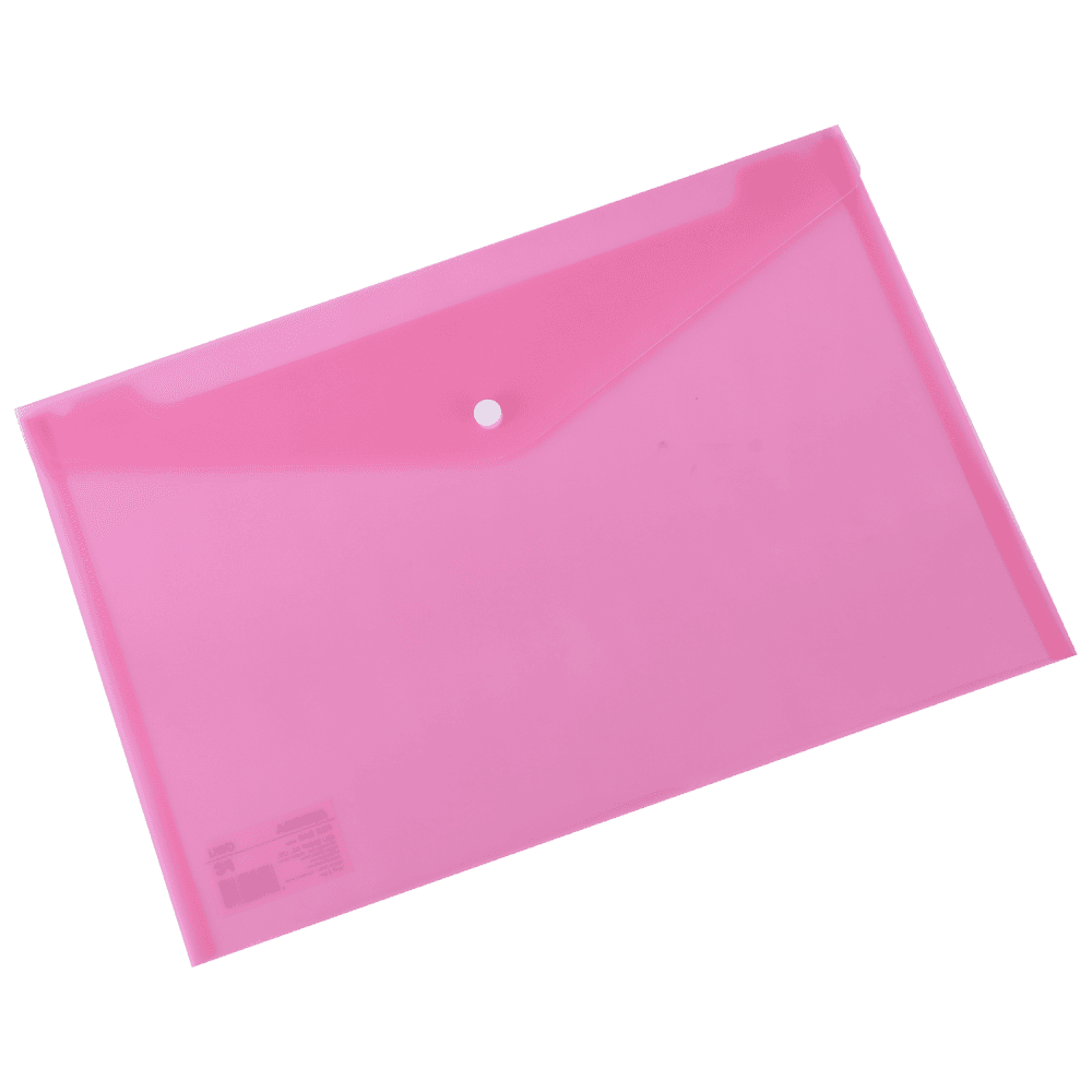 PP Pochette AVEC BOUTON FC DELI A4 TRANSPARENT