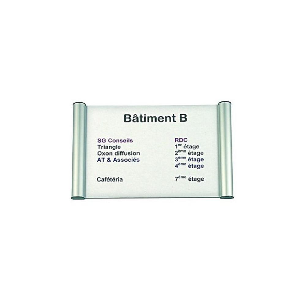 Signalisation Plaque 2x3 en Aluminium 750X 148mm