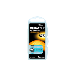 DURACELL POUR APPAREILS AUDITIFS ZA 675