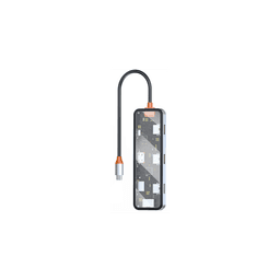 WIWU CYBER 8 EN 1 USB-C TRANSPARENT