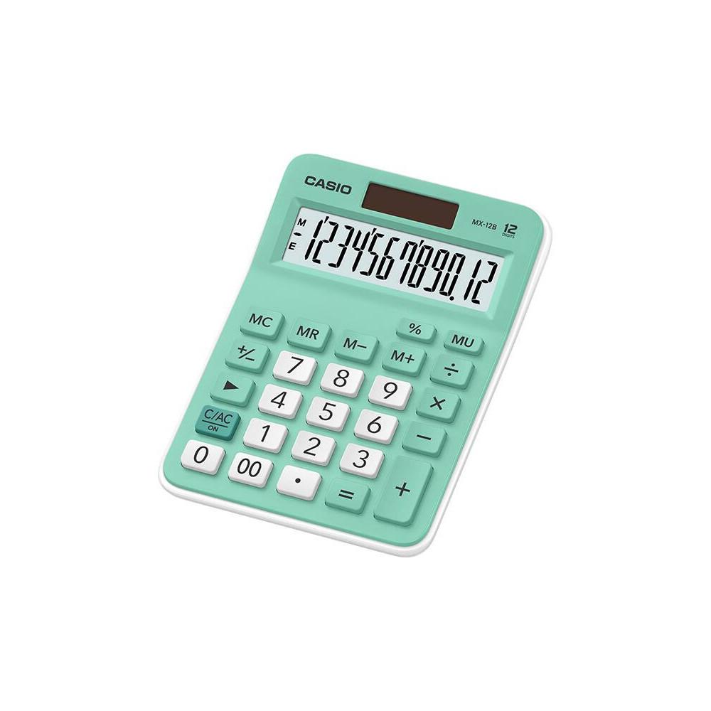 CASIO Calculatrice MX-12B Pile Solaire 12 CHIFFRES VERTE