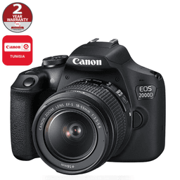 Canon Appareil Photo Reflex EOS 2000D + objectif EF-S 18-55mm