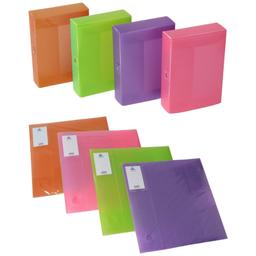 classement Boite en Polypropylène Dos 80mm Foncé
