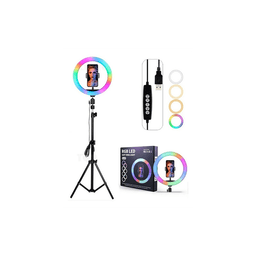 Selfie Ring Light 360° + tripode RGB
