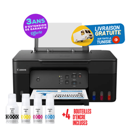 Canon Imprimante JET D'ENCRE Multifonction 3EN1 PIXMA G-2430 Couleur + 4 Bouteilles D'encre