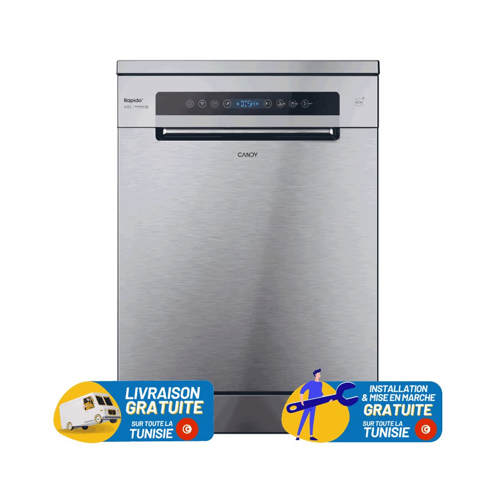 Candy 16 Couverts INOX INVERTER CF6C4F0X