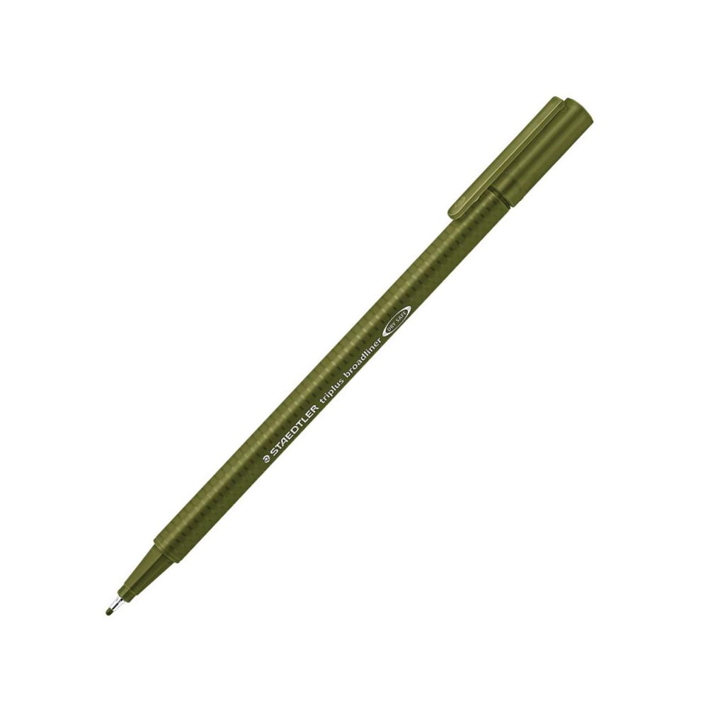 Staedtler 10 FEUTRES TRIPLUS BROADLINER 338 0.8 MM OLIVE