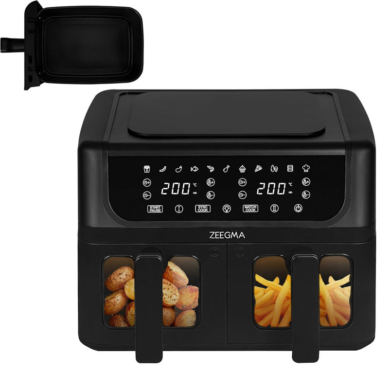 ZEEGMA SANS HUILE 9 Litres 1700W ZKUCKNAPDUALBLACK
