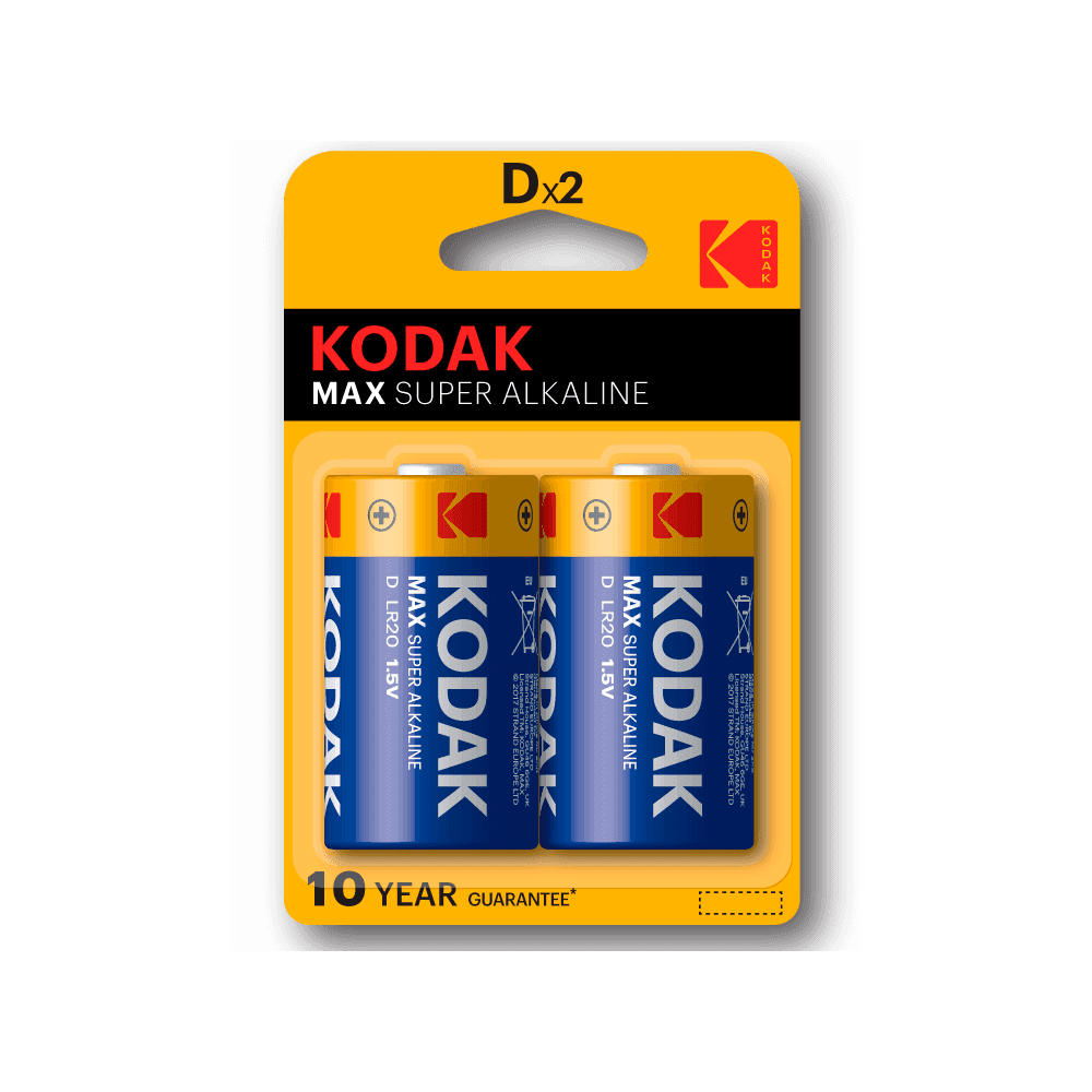 KODAK MAX ALKALINE D B2 LR20