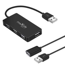 Hub USB Maxlife Home Office USB 2.0 4x USB 0,15 m + câble 1,5 m
