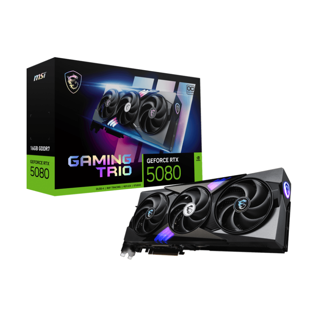 Msi Carte graphique GeForce RTX 5080 GAMING TRIO OC GDDR7