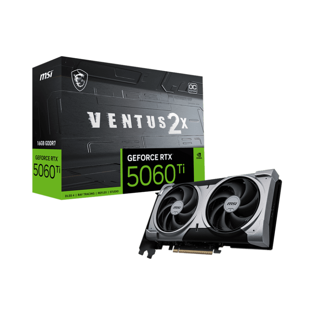 MSI Carte graphique GeForce RTX 5060 Ti VENTUS 2X OC PLUS GDDR7