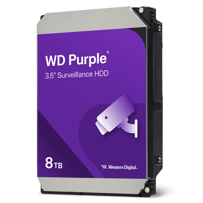 Western Digital DISQUE DUR INTERNE 3.5 POUR VIDEO SURVEILLANCE 8TB