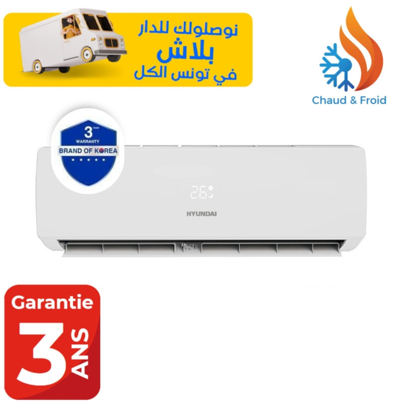Hyundai 24000 BTU ON.OFF CHAUD FROID