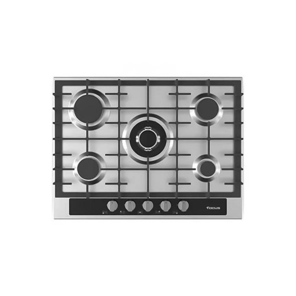 Focus Plaque de cuisson Encastrable 5 Feux 70 cm Inox