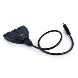 SWITCH GEMBIRD HDMI 3 ports built-in cable