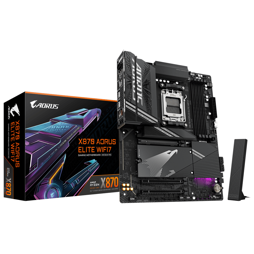 Gigabyte Carte Mère X870 AORUS ELITE 7 AM5 ATX DDR5