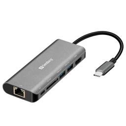 Sandberg Station d'accueil Dock USB-C HDMI + LAN + SD + USB 100W