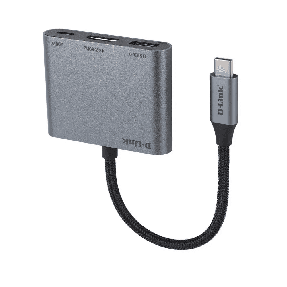 D-Link Adaptateur TYPE C 3-in-1 HDMI 4K 60Hz USB-A 3