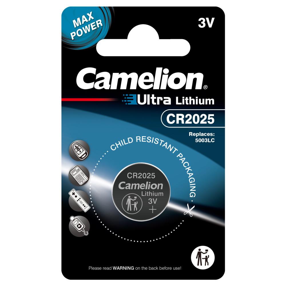 Bouton Pile CAMELION CR2025 LITHUIM BP1 3V
