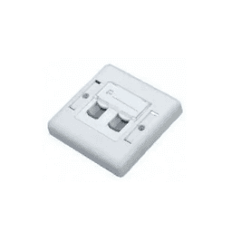 frontale Plaque deux prise RJ45