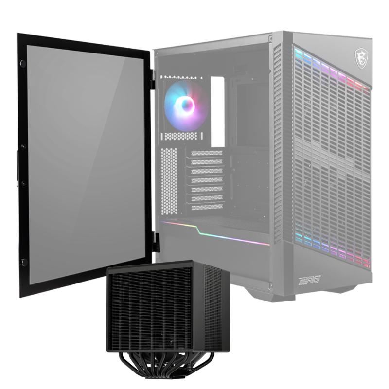 DeepCool Boîtier gaming Moyen Tour MSI MPG VELOX 100P AIRFLOW ATX ARGB