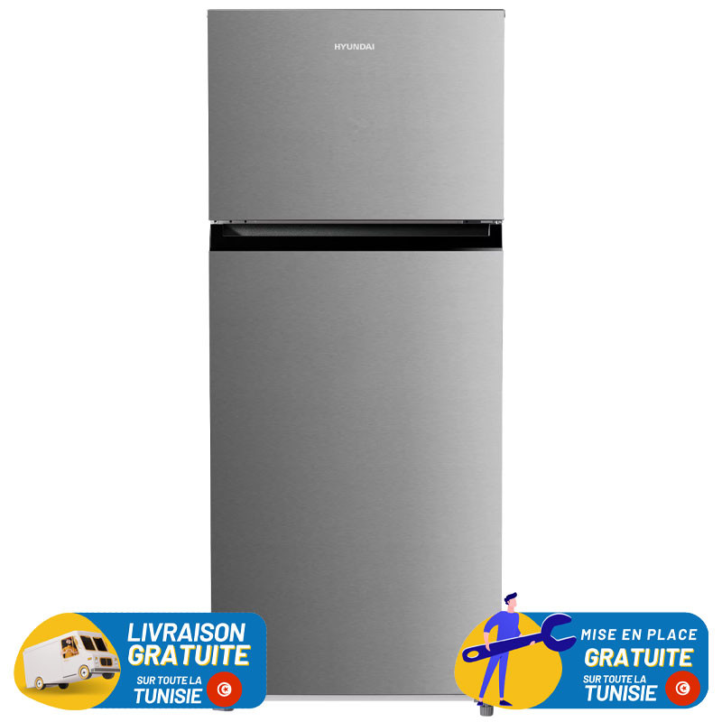 Refrigérateur HYUNDAI No Frost INVERTER Double Portes 463 Litres INOX