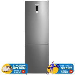HYUNDAI No Frost Combiné 310 Litres INOX