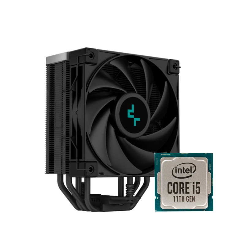 DeepCool Processeur intel i5-11400F + Ventilateur de processeur AK400 ZERO DARK
