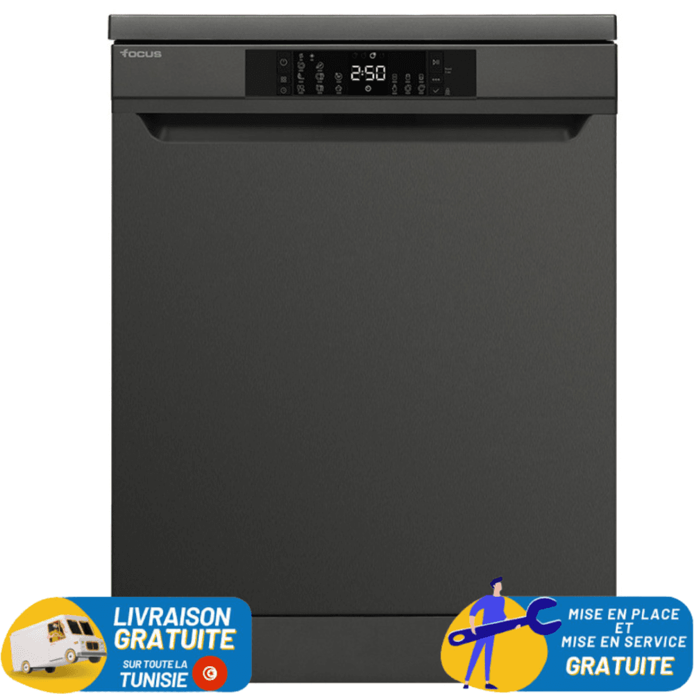 Focus Pose Libre 13 Couverts Dark INOX
