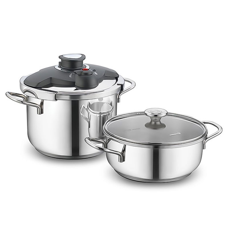 ALIA COCOTTE KORKMAZ 7 Litres Faitout 4 Litres INOX A171