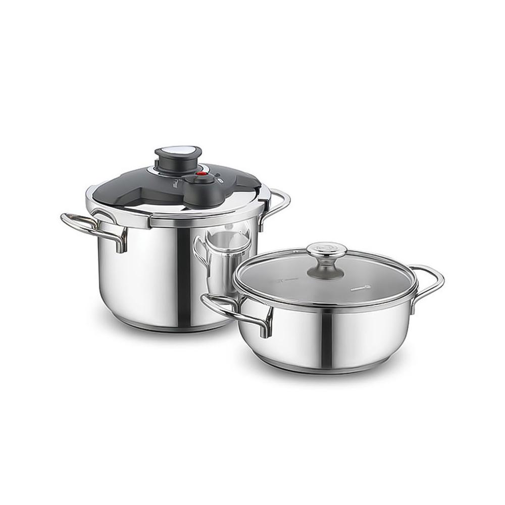 ALIA COCOTTE KORKMAZ 7 Litres Faitout 4 Litres INOX A171