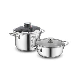 ALIA COCOTTE KORKMAZ 7 Litres Faitout 4 Litres INOX A171