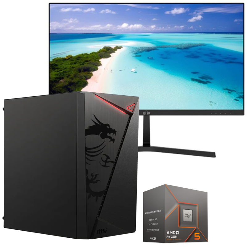 Setup Gamer Special Pc de Bureau Gaming Ryzen 5 Pro 5650G Vega