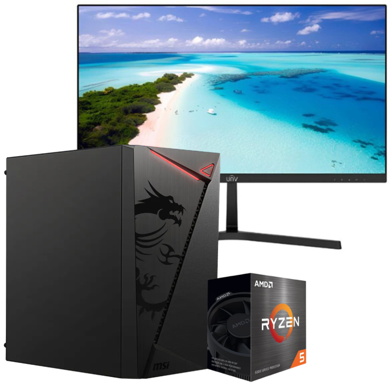 Setup Gamer Special Pc de Bureau Gaming Ryzen 5 5500GT Vega