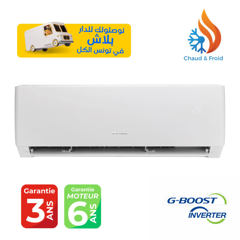 GREE G-Boost 12000BTU INVERTER TROPICALISÉ SMART Chaud & Froid