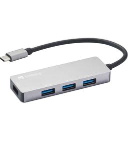 Sandberg HUB USB-C 1 x USB 3.0 3 x USB 2.0 SAVER