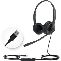 Microsoft Micro casque bureaux YeaLink UH34 Dual certifiée Teams