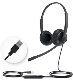Microsoft Micro casque bureaux YeaLink UH34 Dual certifiée Teams