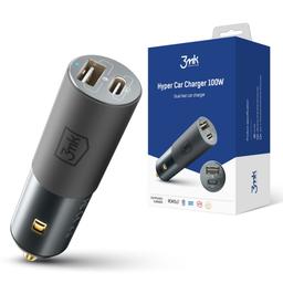Hyper Chargeur 100 W PD QC PPS USB 1A1C Argent