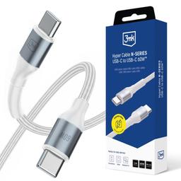 Hyper Cable série N USB-C vers USB-C 1 m PD 3.0 QC 3.0 20 V 3 A