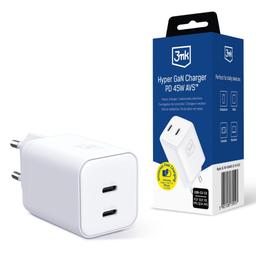 Hyper Chargeur 3mk PD 45W GaN AVS QC4+ PPS AFC FCP DCP 2C