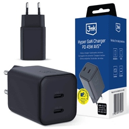 Hyper Chargeur PD 45W GaN AVS QC4+ PPS AFC FCP DCP 2C