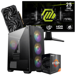 MSI Setup Gamer Special Pc de Bureau Gaming Ryzen 5 5600X RTX 5060 8G