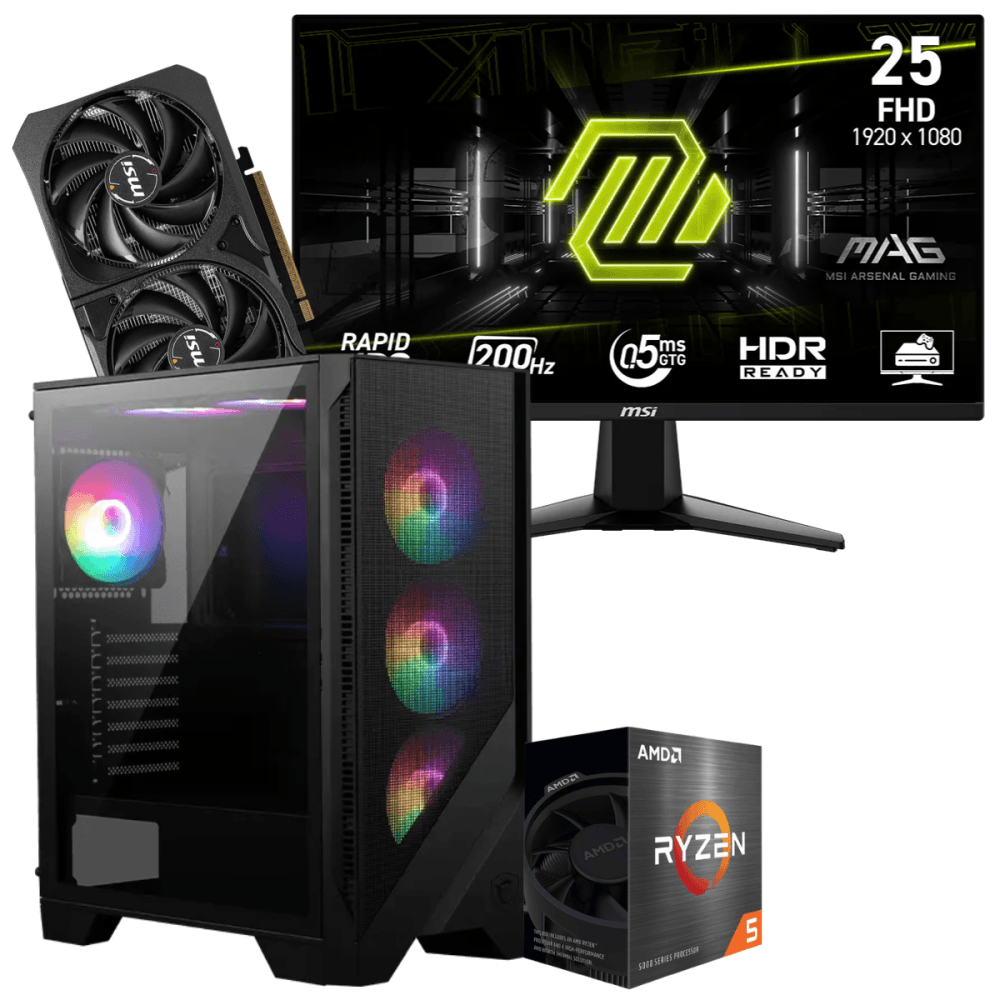 MSI Setup Gamer Special Pc de Bureau Gaming Ryzen 7 5700G RTX 5060 8G